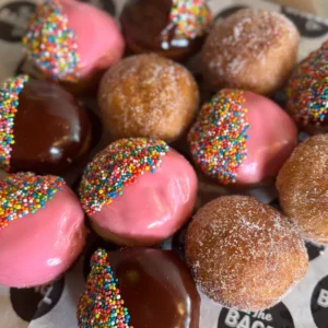 Iced doughnuts for Chanukah or all year round! From The Bagel Co. Rose Bay