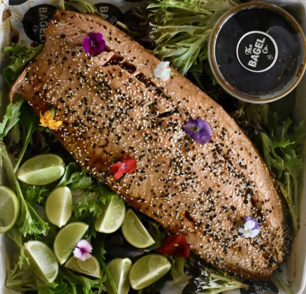 Whole salmon fillet - Teriyaki & sesame seeds (1.5kg)