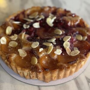 Raspberry and Apricot Tart (DF)