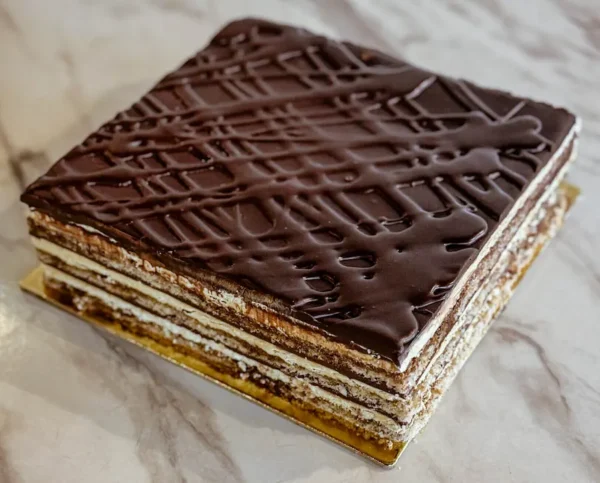 Opera cake from our Catering Menu at The Bagel Co, Rose Bay