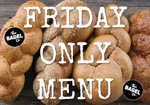 Friday-Only Online Order menu at The Bagel Co Rose Bay