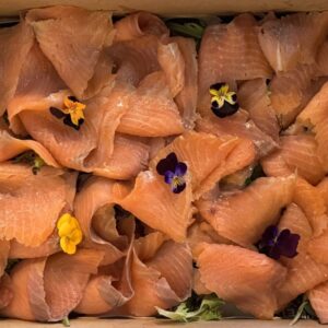Smoked salmon platter